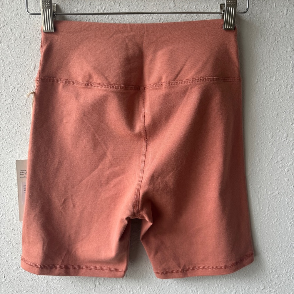 NWOT size S Pink Terra-cotta Bike Shorts - MATE the Label - Picture 4 of 5